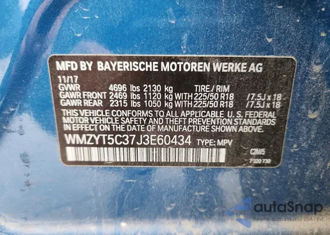 2018 Mini Cooper S Countryman All4 z USA, uszkodzony, nr VIN WMZYT5C37J3E60434